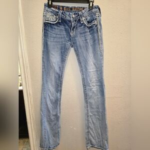 Rock Revival Light Blue Boot Cut Jeans Sz 27X31